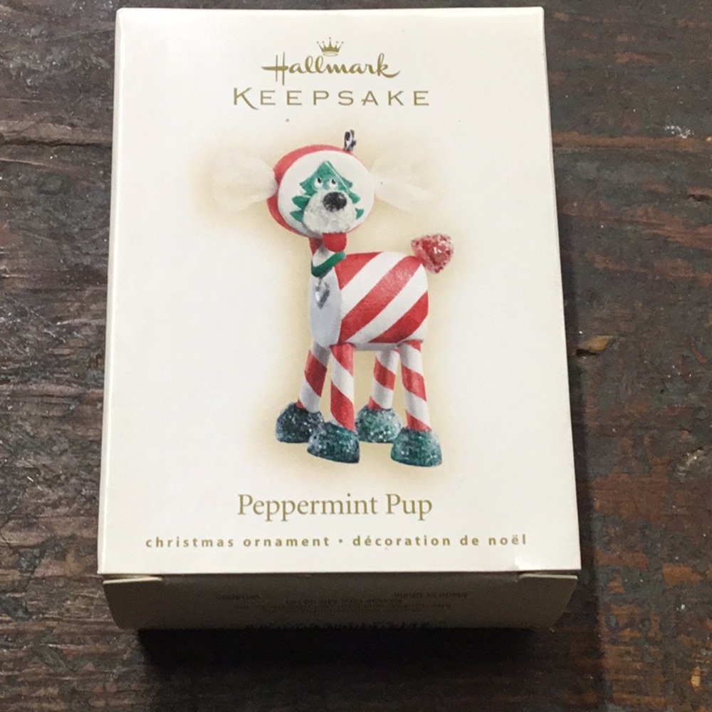 Hallmark Peppermint Pup Ornament 2007
